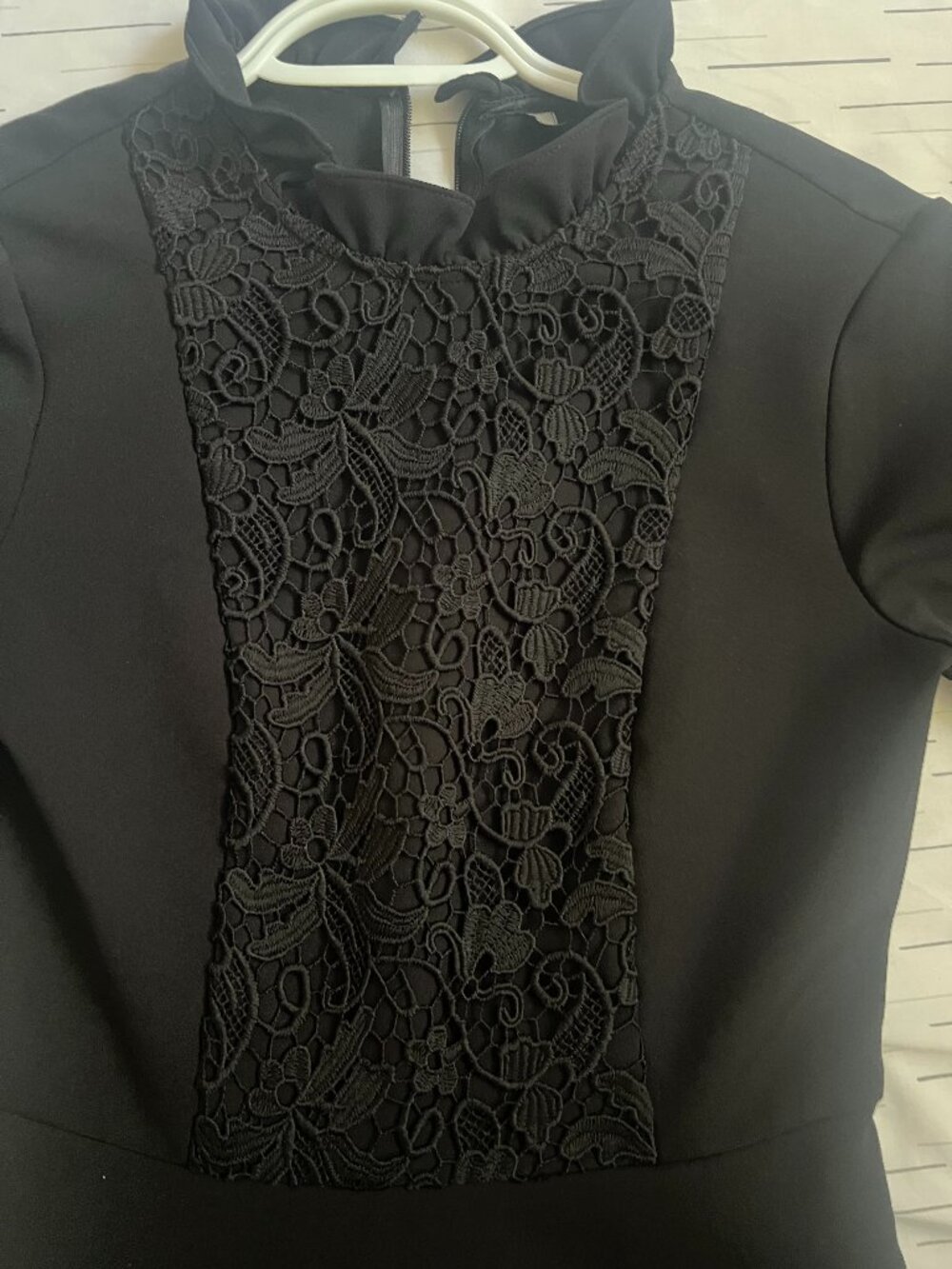 Zara Black Lace Midi Dress (Size: S)